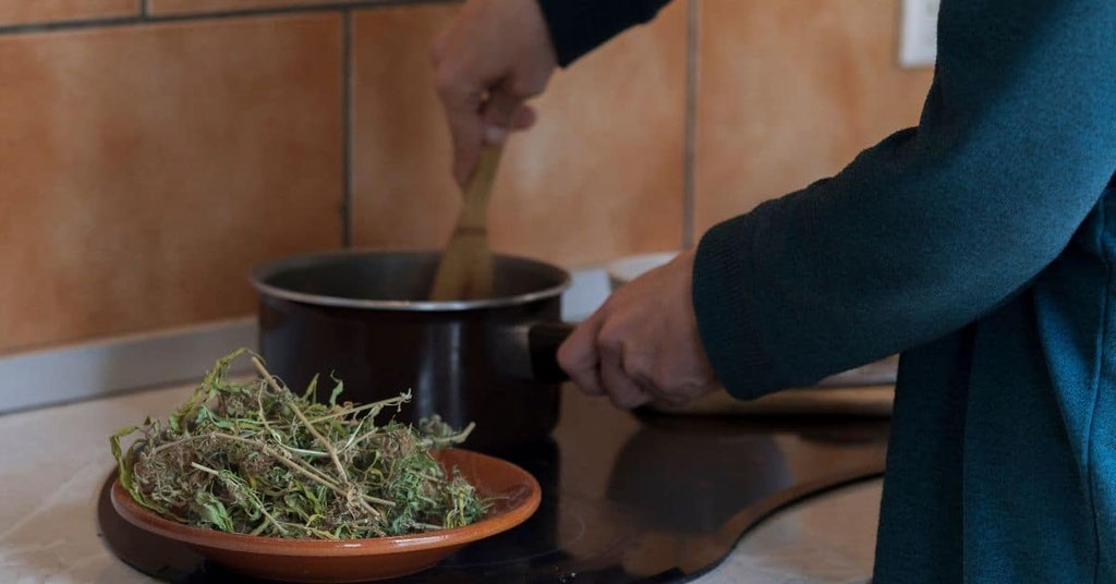 Cannabis Butter Herstellung Vorbereitung