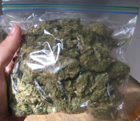 Marihuhana verpackt