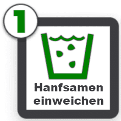 Hanfsamen in wasser einweichen